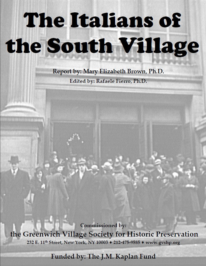 The Italians of the South Village