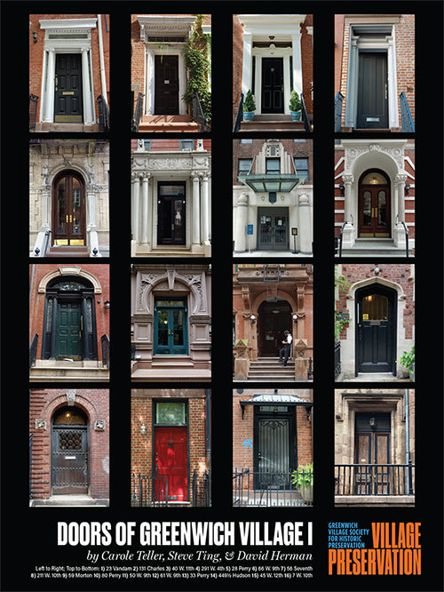 Doors of Greenwich Village I Poster