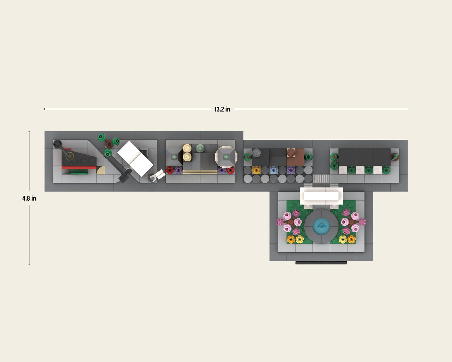 Greenwich Village Building Set Dimensions